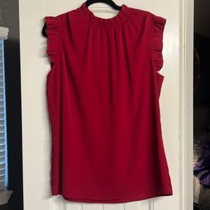 Sleeveless Crimson top
